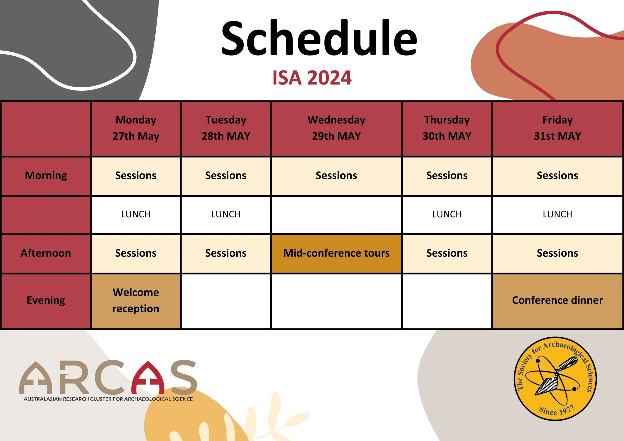 Schedule ISA 2024 Melbourne Australia   ISA Preliminary Schedule 